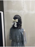 ▽ハーフアップ