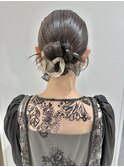 カチモリヘア/シニヨン/結婚式ヘア/お呼ばれヘアアレンジ