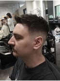MEN’S HAIR/ミドルフェード/フェザーアップ　ST