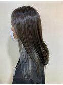 インナーカラー,シルバーカラーアッシュシルバー【草加】