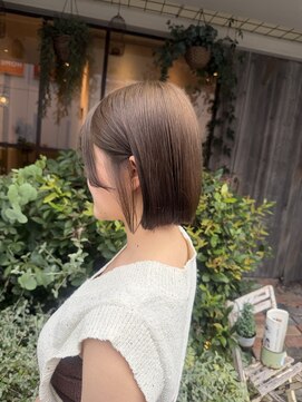 オネスト 八柱店(onest) ブリーチなしベージュボブ