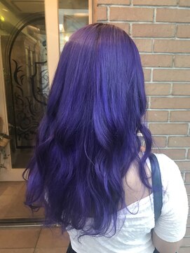 サロンドミルク 原宿(salon de MiLK) サロンドミルク原宿 派手髪 ショッキングパープル