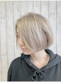【STILLが叶える‥】アイスブルー×ホワイティンショート