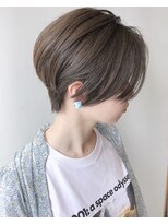 モリオフロムロンドン 原宿本店(morio from London) 【morio 原宿】ショートボブ 前髪なし グレージュ