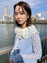 タルト(TARTE)&nbsp;ミディアム　/センターパート/ベビーバング