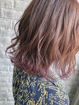 リアイス(Re:ICE) ミニウルフ/くすみブルー/流れるレイヤー/インナーハイライト