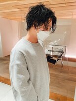 サーリー(SURLY)&nbsp;ツイストスパイラルパーマロン毛メンズボブニュアンスパーマ