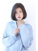 オーロ 緑地公園店(ORO)&nbsp;ローライトココアブラウン大人かわいいゆるふわシアーカラーボブ