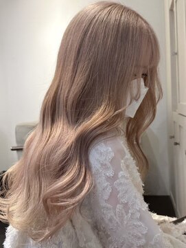 ベレーザ 渋谷(BELEZA) 3964ミルクティーアッシュ艶髪シルキーベージュハイトーンカラー