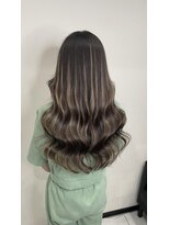 ヘアーデザイン ジェルム(Hair Design germe) 地毛にエクステでメッシュ　--RINA--