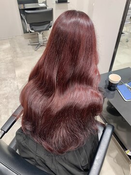 ゴウトゥデイ 渋谷MODI店(GO TODAY) ワインレッド ダブルカラー ケアブリーチ <渋谷/渋谷駅>