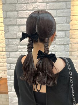 シュガー ヘアアンドネイル 仙台(SUGAR) タイト　×  ガーリー　可愛すぎる◎　ツインアレンジ