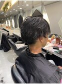波巻きパーマ