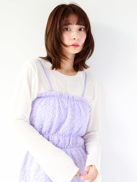 ヘアサロン ガリカ 表参道(hair salon Gallica) 【柴田優香】レイヤーカットで作る束感ナチュラルミディアム