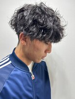 ニアウ 伊勢崎連取店(Niau)&nbsp;緩め波巻きパーマメンズマッシュ波巻きスパイラルパーママッシュ