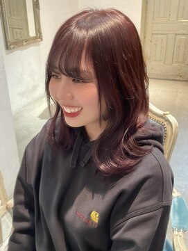 アフェクト 上大岡(affect) 切りっぱなしボブ/エアリーロング/美髪/ピンクブラウン/上大岡