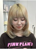 レイヤーカット/顔周り姫カット/シアカラー/セミディ[原宿]