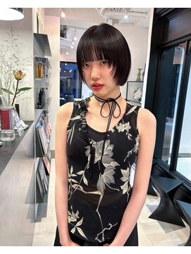 シータ(sheta) 【表参道sheta小林】似合わせカット黒髪ボブ ぱつっと前髪