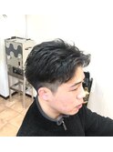 アップバングパーマ