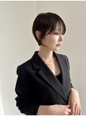 ショートボブ/艶髪カラー/20代30代ヘアスタイル/西原晃