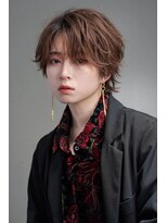 リップス 仙台annex(LIPPS)&nbsp;リバースセンターパートスパイラルパーマウルフおこぼれヘア