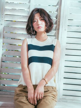 カバーヘア ブリス 上尾西口店(COVER HAIR bliss) フレンチカジュアルひし形レイヤーカットボブパーマtk2上尾