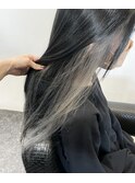 イヤリングカラーホワイトミルクティー