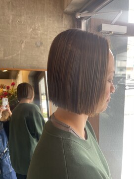 ベルバイヘアスイッチ(by hairswitch) 切りっぱなしボブ/ハイライト/ベージュ系カラー