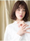 ミルクティーアッシュ外ハネくびれボブウルフ308W北浦和30代40代