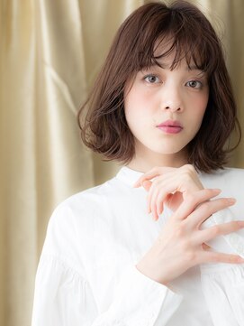 カバーヘア ブリス 北浦和(COVER HAIR bliss) ミルクティーアッシュ外ハネくびれボブウルフ308W北浦和30代40代