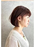 オレンジベージュボブ