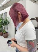 マゼンタピンク　ミニボブ