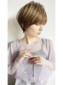 30代40代50代絶壁解消前髪あり小顔前下がりショートボブ ER