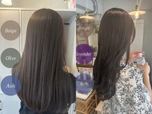 肌映え×似合わせ“透明感カラー”提案［勝田台/八千代/ブリーチなしダブルカラー/顔周りレイヤー］