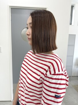 ザワン(the one .) 【the one.】ショコラブラウンの大人ボブ　-HIROMI-