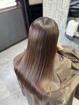 アローズ 久留米店(arose)&nbsp;耳かけ大人かわいいモーヴカラー艶カラー30代40代50代