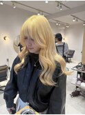 抜きっぱなし/ブロンド/ホワイトブロンド/ブロンドベージュ