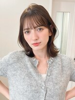 レア 表参道(L'ea)&nbsp;オリーブグレー/クラゲヘアー/ココアベージュ/小顔カット/黒髪