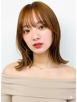 アース 大曽根店(HAIR&MAKE EARTH) 20代30代◎冬の暗めカラー×くびれレイヤーカットで小顔美人