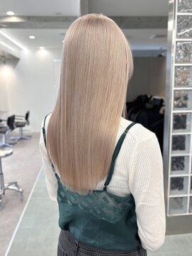 サンクプロジェクト(cinq PROJECT) 原宿韓国顔まわりミルクティーベージュホワイトベージュ