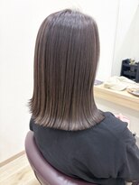 リトルストーン(little stone)&nbsp;ラベンダーアッシュ/外ハネ/肩ボブ/グラデーション/髪質改善