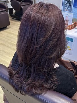 ブーム(BOOM) カシスブラウン×レイヤーカット