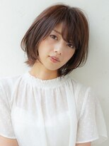 ニーフ 恵比寿(neaf)&nbsp;くびれヘアアプリコットオレンジハイライトカラー