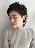 小顔パーマ◎くびれショート×レイヤーベリーショートウルフ