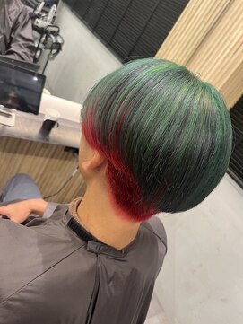 MONO hair salon【4/1NEWOPEN（予定）】 派手髪　スイカ