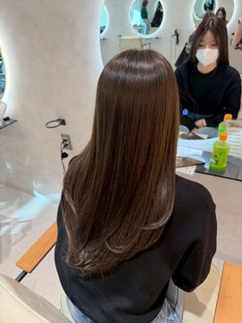 エヌ 大阪梅田茶屋町(enu) 髪質改善×ナチュラルブラウン