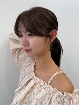 ディフィーノ 赤坂(DIFINO) 顔まわりカット/結んで可愛い/レイヤーカット