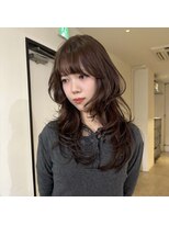 ニコ シモノセキ(NIKO Shimonoseki)&nbsp;【NIKO】 ブリーチなしブラウンベージュ.ハッシュカット