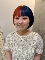 ヘア アイビー キチジョウジ(HAIR I Be, KICHIJOJI) バイカラー ミニマルレイヤーボブ【吉祥寺 アイビー ブリーチ】