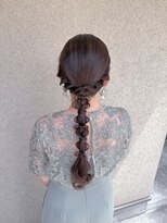 フェリーチェ 六本木店(Felice)&nbsp;編みおろし ヘアセット タイトヘア お呼ばれヘア